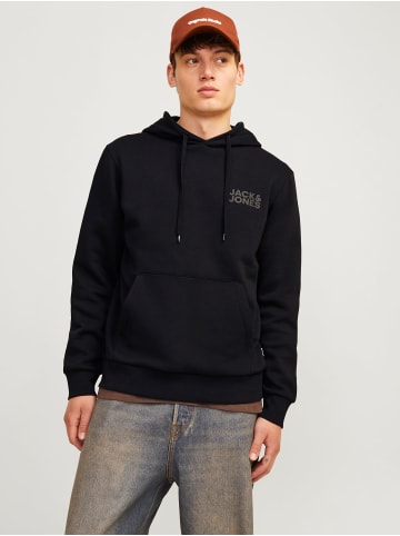 Jack & Jones Sweat Hoodie Frontprint Kapuze Streetwear in Schwarz-3