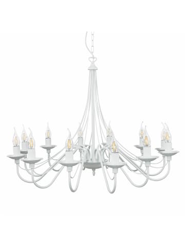 Licht-Erlebnisse Kronleuchter (B)85 x (L)85 x (T)108 cm in Weiß