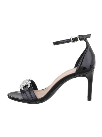 Ital-Design High-Heel Sandalette in Schwarz