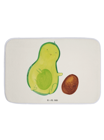 Mr. & Mrs. Panda badezimmermatte Avocado Kern rollt ohne Spruch in Weiß