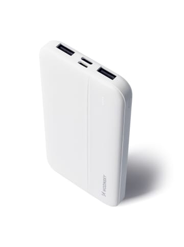 Wozinsky Wozinsky Powerbank Li-Po 10000mAh 2 x USB Ladegerät Weiß in Weiß