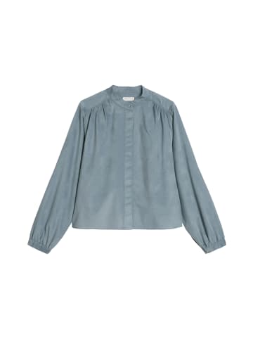 Marc O'Polo Samtbluse loose in slate blue
