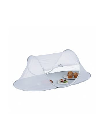 relaxdays Fliegenhaube in Grau/ Weiß - (B)110 x (H)40 x (T)58 cm