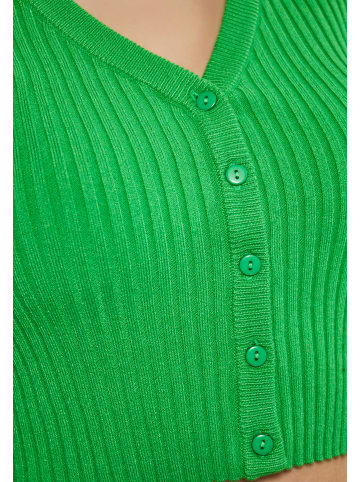 Swirly Damen Cropped Cardigan in GRÜN
