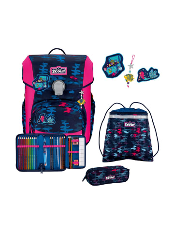 Scout Neo Schulranzen-Set 4-teilig Magic Sea