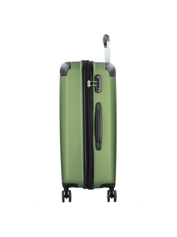 travelite City M 4-Rollen Trolley 68 cm grün