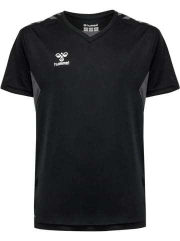 Hummel Kinder Sportshirt "Hmlauthentic Pl Jersey S/S Kids" in Schwarz