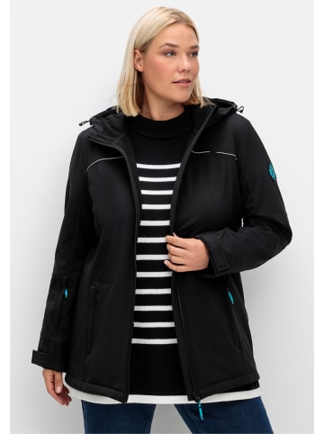 sheego Funktionsjacke in schwarz