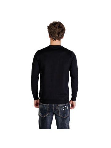 Schwarz Viskose Sweatshirt