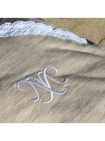nordic coast company Babyschlafsack Ganzjahresschlafsack Premium Beige Spitze