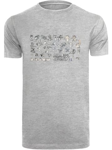 F4NT4STIC T-Shirt Tom und Jerry Cartoon Dept Jerry in grau meliert