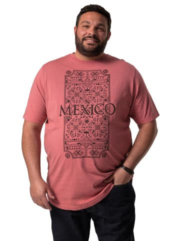 Men Plus Kurzarm T-Shirt in himbeere