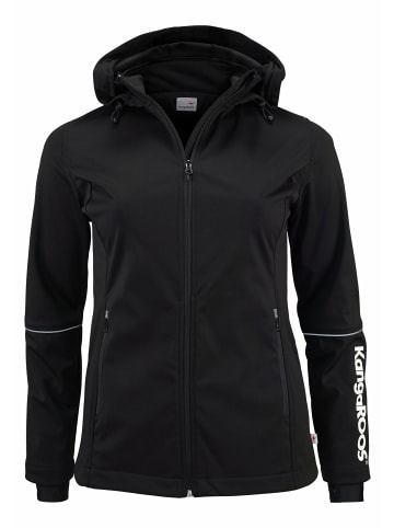 Kangaroos Softshelljacke in schwarz