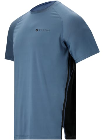 Virtus T-Shirt Henry in 2164 Slate Blue