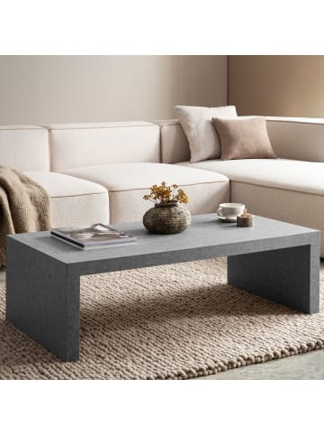 FineBuy Couchtisch in Grau / MDF / 110x55x35