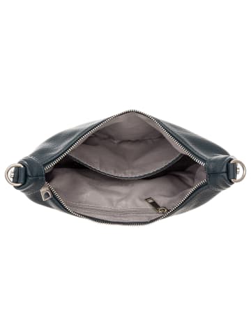 PRATTEN S036-G genarptes PU Umhängetasche Handtasche in petrol blue