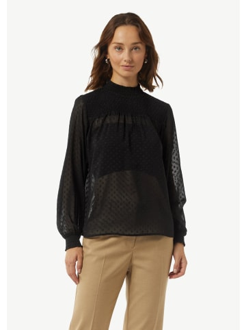 comma Bluse langarm in Schwarz