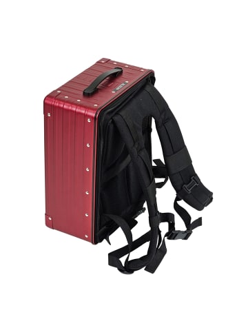 Aleon Hybrid Business-Rucksack 39 cm Laptopfach ruby