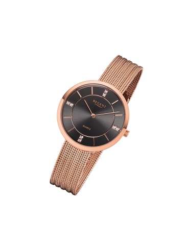 Regent Armbanduhr Regent Metallarmband rosegold mittel (ca. 34mm)