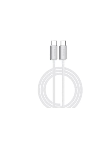 COFI 1453 Schnellladekabel USB-C auf USB-C in Weiß Ladekabel 60W 1,5m in Weiß