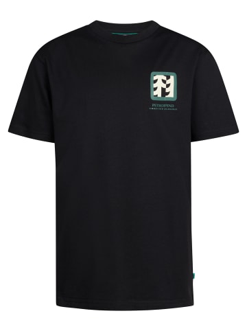 Petrol Industries Logo T-Shirt Rockies in Schwarz