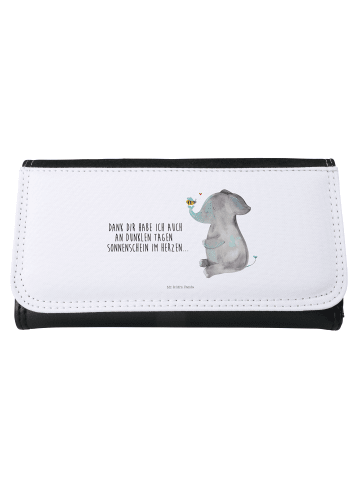Mr. & Mrs. Panda Portemonnaie für Damen Elefant Biene mit Spruch in Weiß