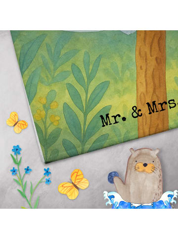 Mr. & Mrs. Panda Gästehandtücher Koalabär Design ohne Spruch in Weiß