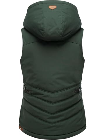 ragwear Steppweste Hesty in Dark Green23