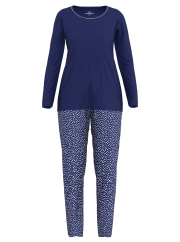 Götzburg Pyjama Marseille in blau-dunkel-Punkte