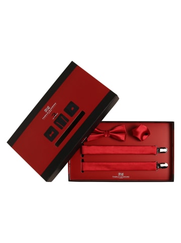 Finshley & Harding London Accessoire-Set in rot - 0001