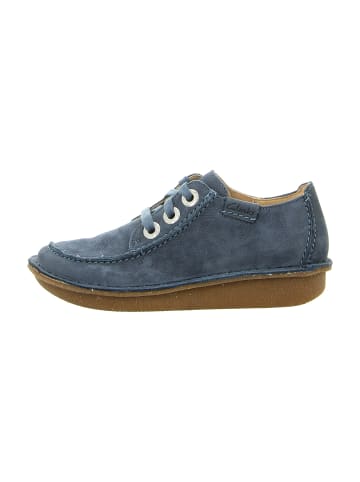 Clarks Mokassins Schnürschuhe in Blau