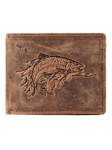 Greenburry Forelle Geldbörse Leder 12.5 cm brown