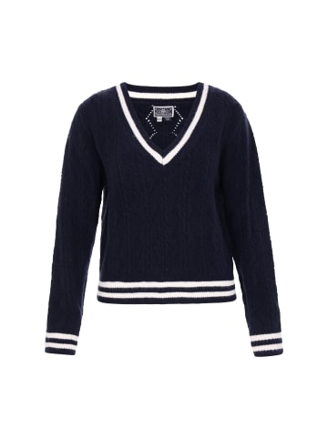 DreiMaster Women Sweater in navy offwhite