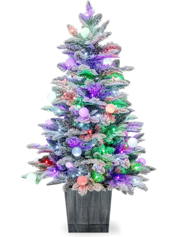 COSTWAY 100cm Künstlicher Weihnachtsbaum in Bunt