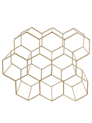 Butlers Weinregal CUBICLE in Gold