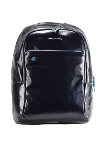 Piquadro Blue Square Rucksack Leder 39 cm Laptopfach in nachtblau