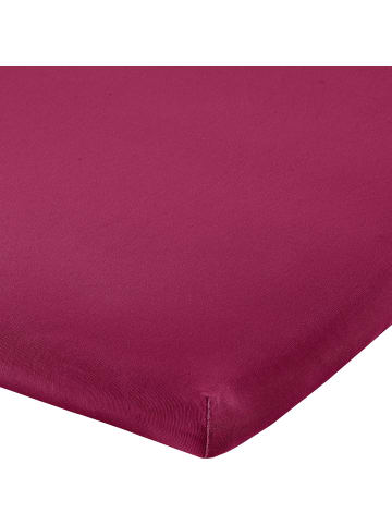 REDBEST Single-Jersey Topper-Spannbettlaken Denver in weinrot