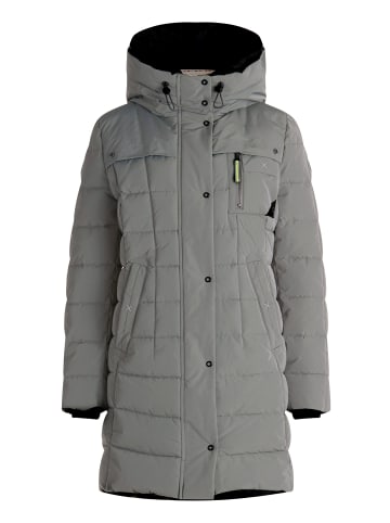 AMBER & JUNE Winterjacke mit Kapuze in Salvia