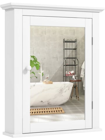 COSTWAY Spiegelschrank in Weiß