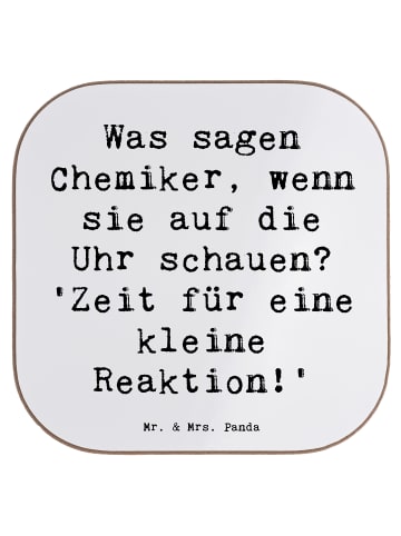 Mr. & Mrs. Panda Tassenuntersetzer Spruch Chemiker Reaktion mit ... in Weiß
