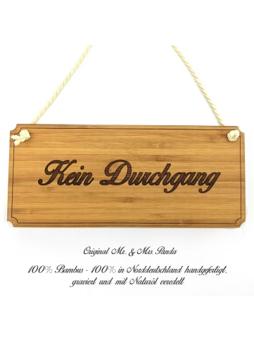 Mr. & Mrs. Panda Türschild Kein Durchgang mit Spruch in Keine Angabe