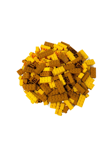 LEGO Hochsteine Gelb & Nougat - ab 3 Jahren in yellow