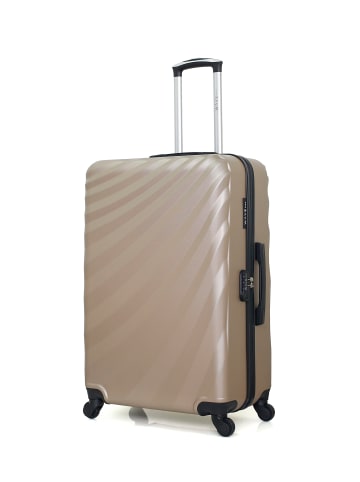 WAVE PARIS Großer Hartschalenkoffer DANUBE in Beige (95L)