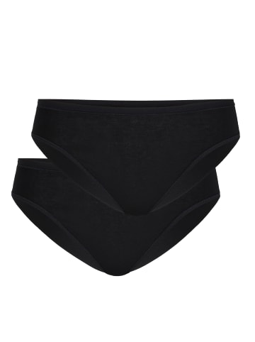 Calida Slip, 2er-Pack in schwarz