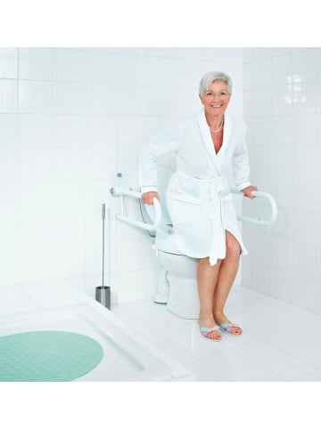 RIDDER WC-Aufstehbügel Tim, klappbar weiß 555 mm
