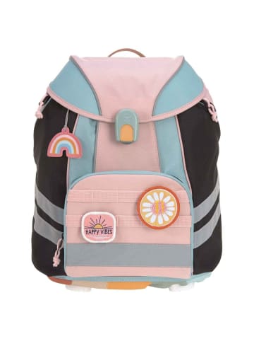 Lässig School Set Flexy Unique - Schulranzen Set 7tlg. (Speckles Berry) in Rose/Blue/Black