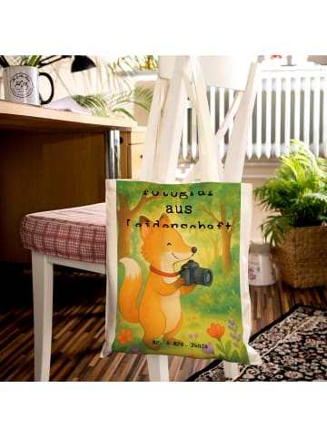 Mr. & Mrs. Panda Tasche Fotograf Leidenschaft Design mit Spruch in Weiß