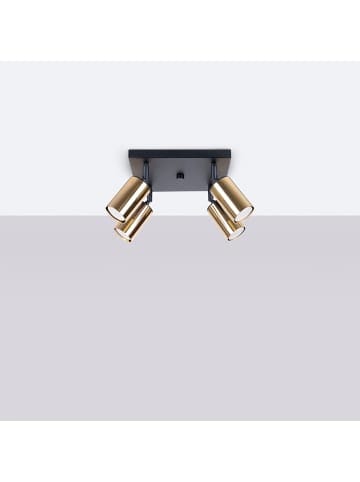 Nice Lamps Plafond SOLARA 4 schwarz/gold H 22