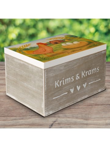 Mr. & Mrs. Panda Truhe Huhn Stolz Design ohne Spruch in Weiß