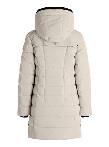 AMBER & JUNE Winterjacke mit Kapuze in Silver Cloud